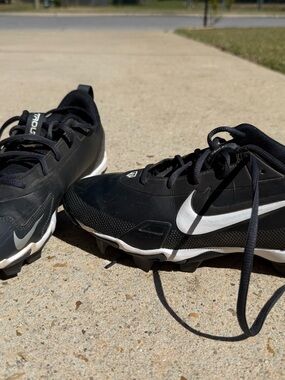 Nike Black and White Cleats